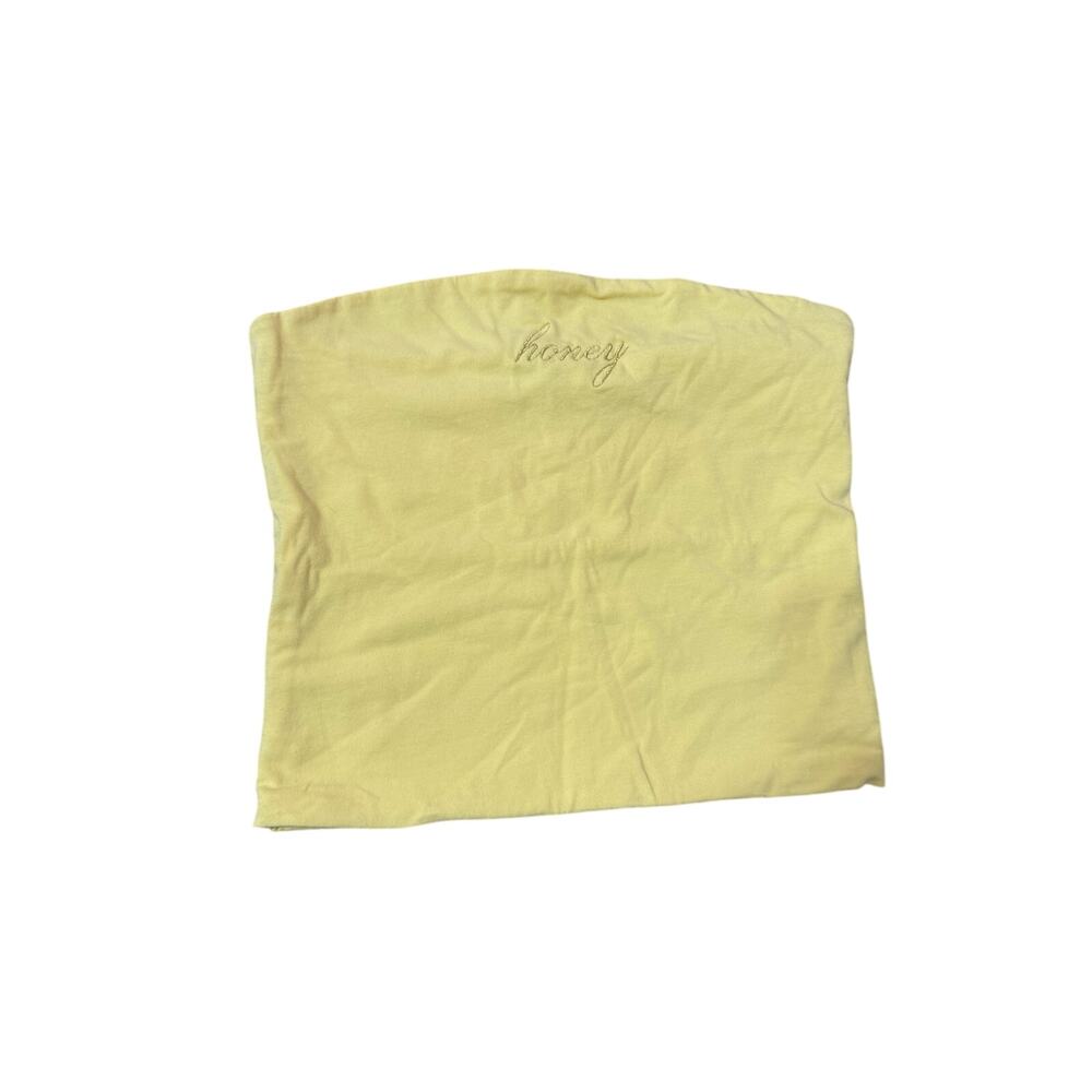 Brandy Melville Honey Yellow Bandeau Crop Women’s